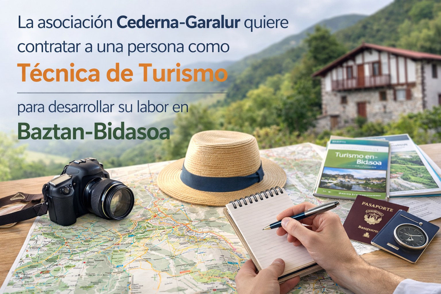 La asociación Cederna-Garalur quiere contratar a una persona como Técnica de Turismo para desarrollar su labor en Baztan-Bidasoa.
