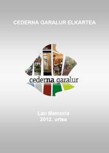 Lan Memoria. 2012 Urtea