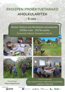 Cederna Garalur Elkarteak doako  aholkularitza- programa bat abiatu du nekazaritzako elikagaien ekoizpen jasangarria indartzeko